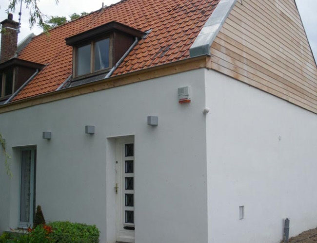 Isolation par l'extérieur d'une maison en Templeuve