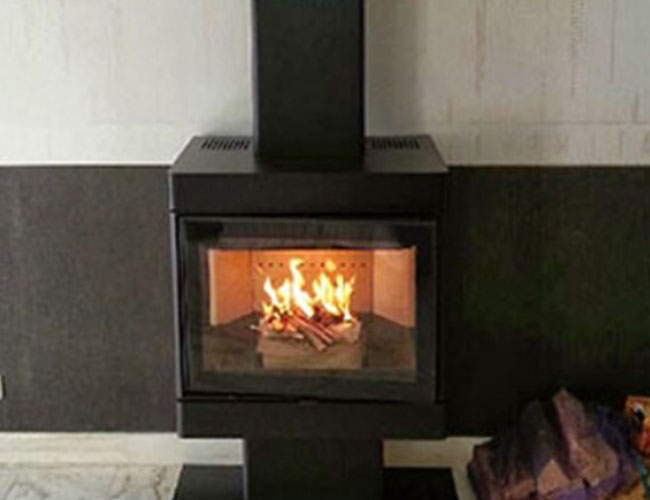 Pose d'un insert bois Dovre dans le Pas de Calais