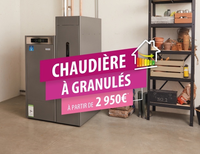 Chaudière à granulés - à partir de 2 950€