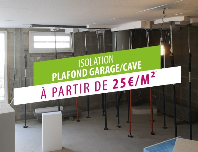 Isolation planchers bas à partir de 25€/m² selon la zone géographique